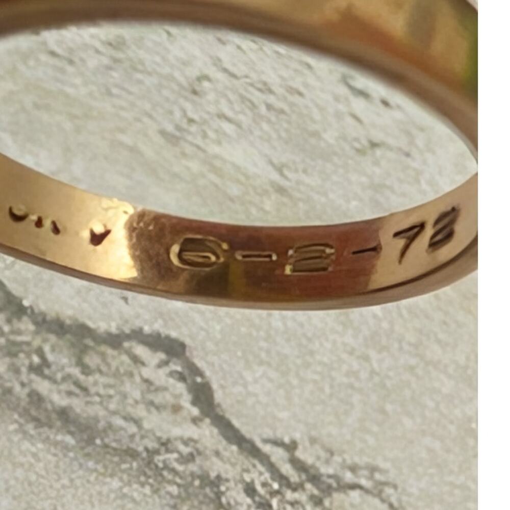 Ostby and Barton White Gold Ring with Markings OB10K - Picture 11 of 12